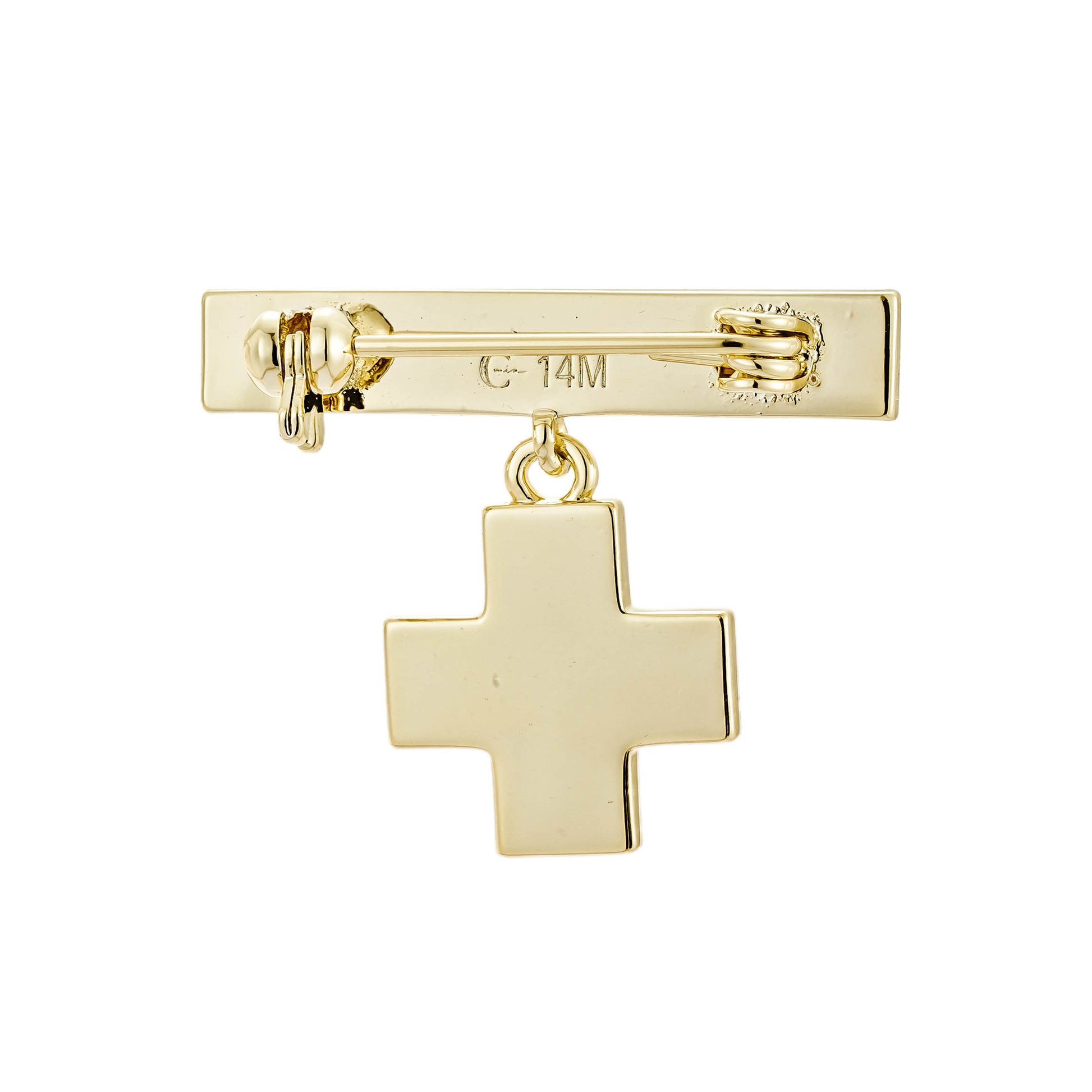 Pin de Bebé con Cruz Dorada