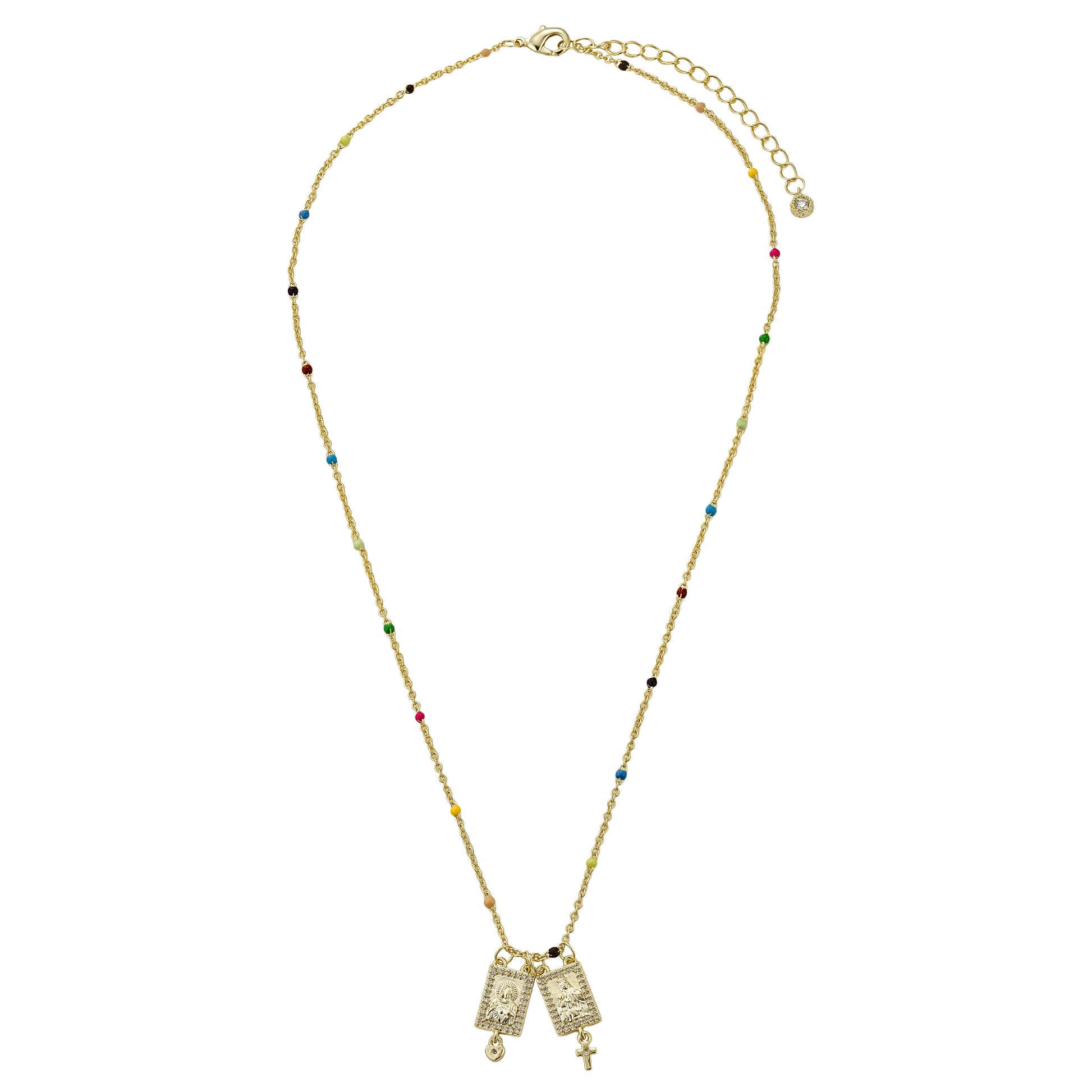 Escapulario Virgen de Carmen y Jesús