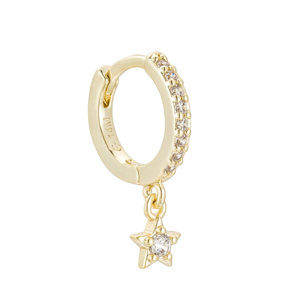 Aretes Pavé con Estrellas