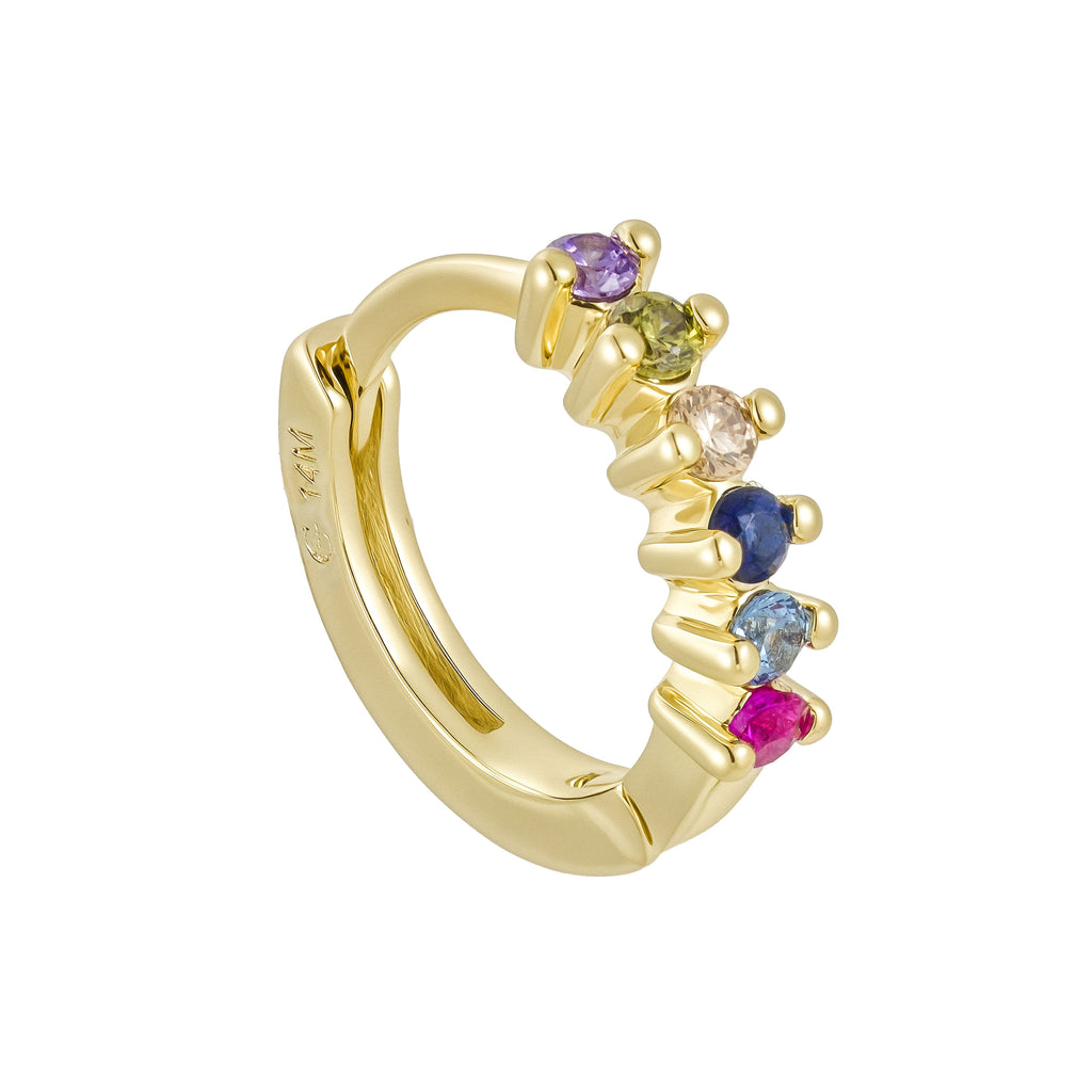 Aretes con Circonias Multicolor