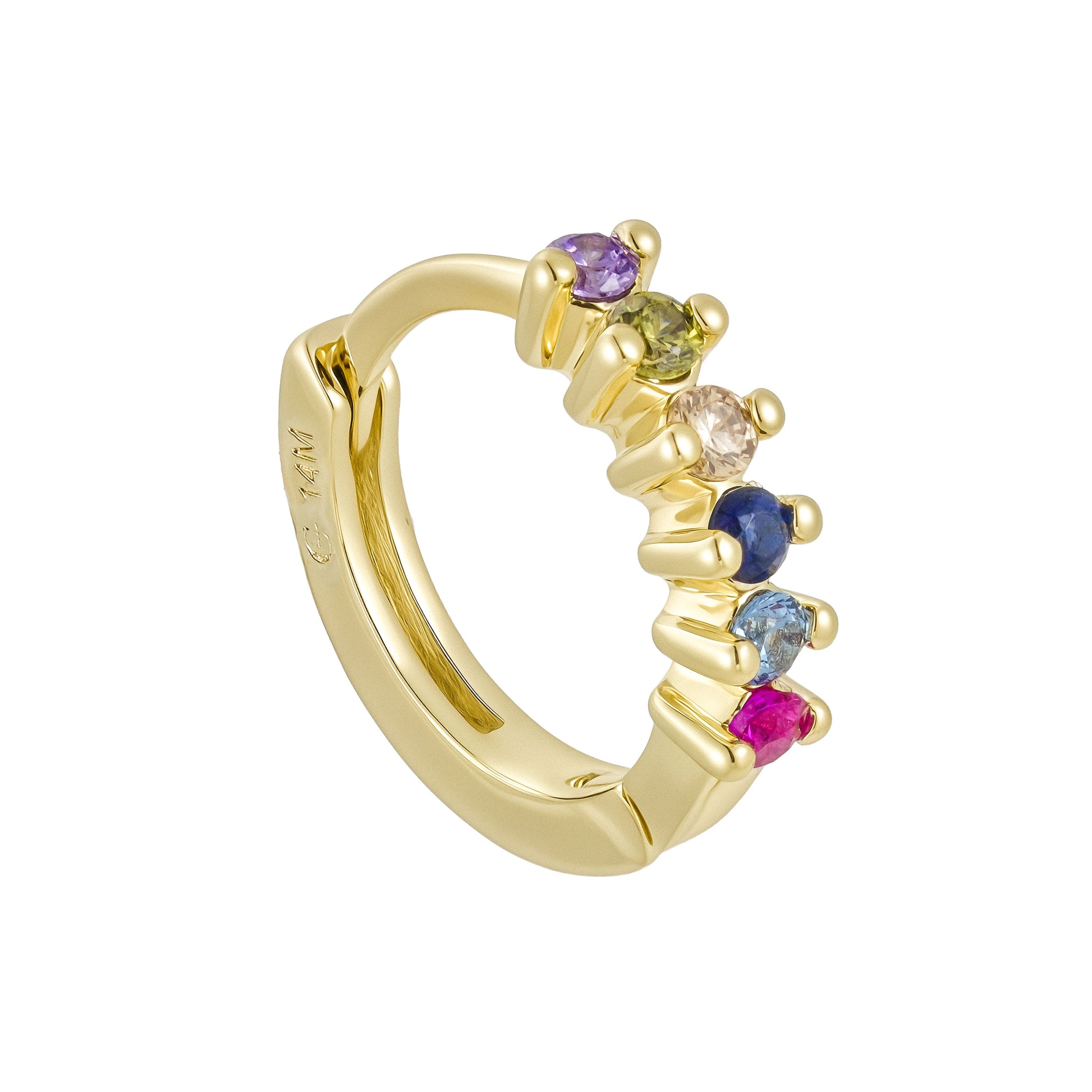 Aretes con Circonias Multicolor