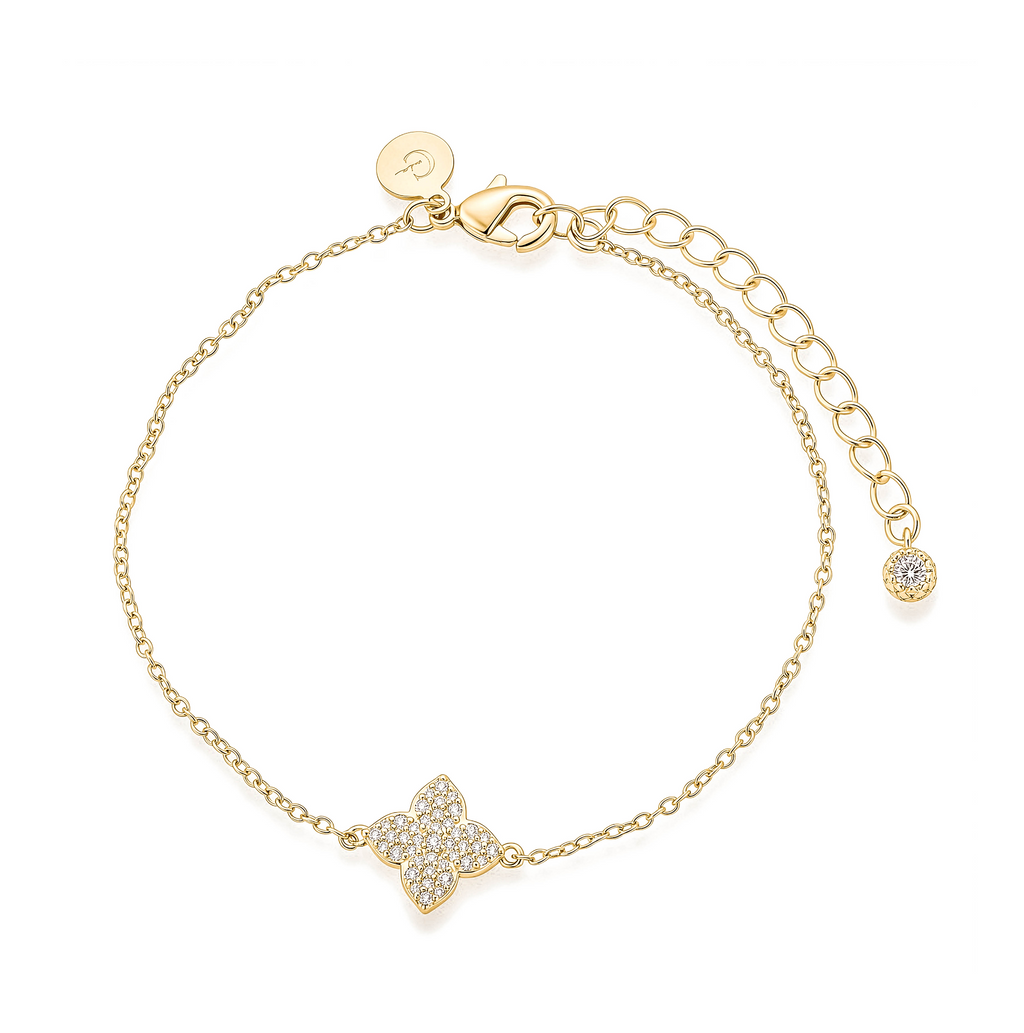 Pulsera Trebol con Zirconias
