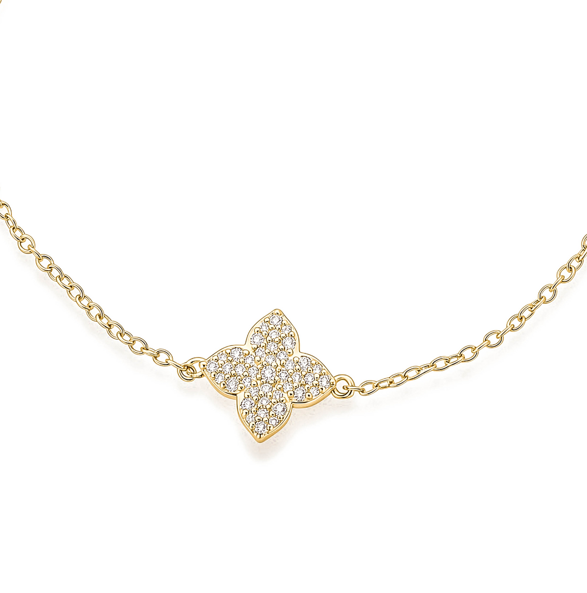 Pulsera Trebol con Zirconias