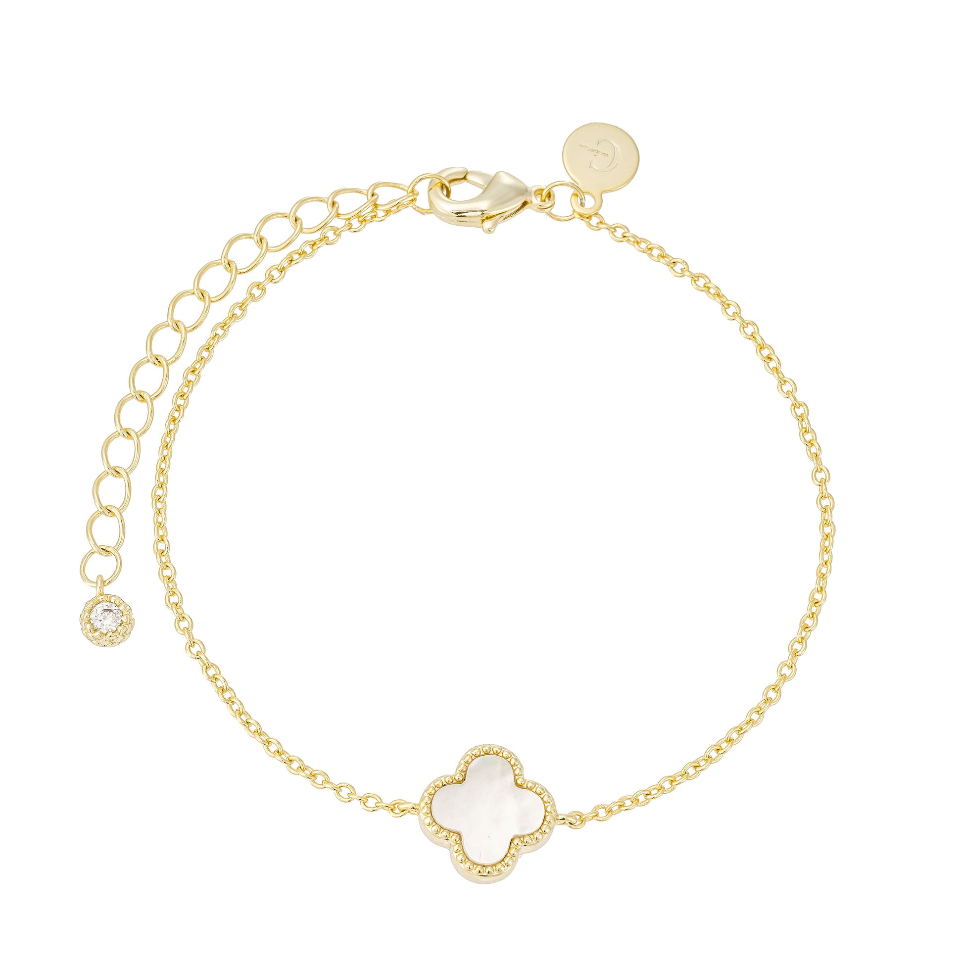 Set collar y pulsera con trébol