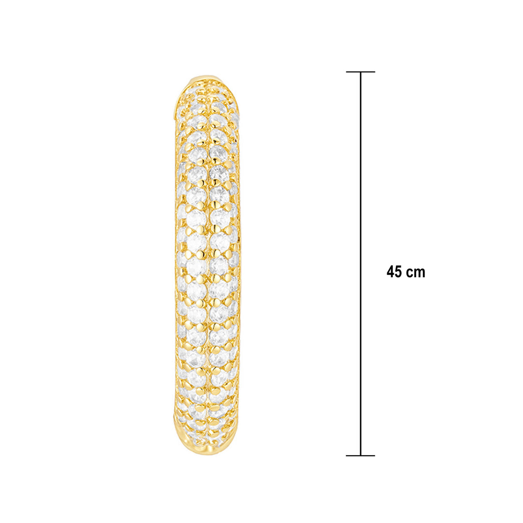 Piercing Dorado en Punta con Circonias