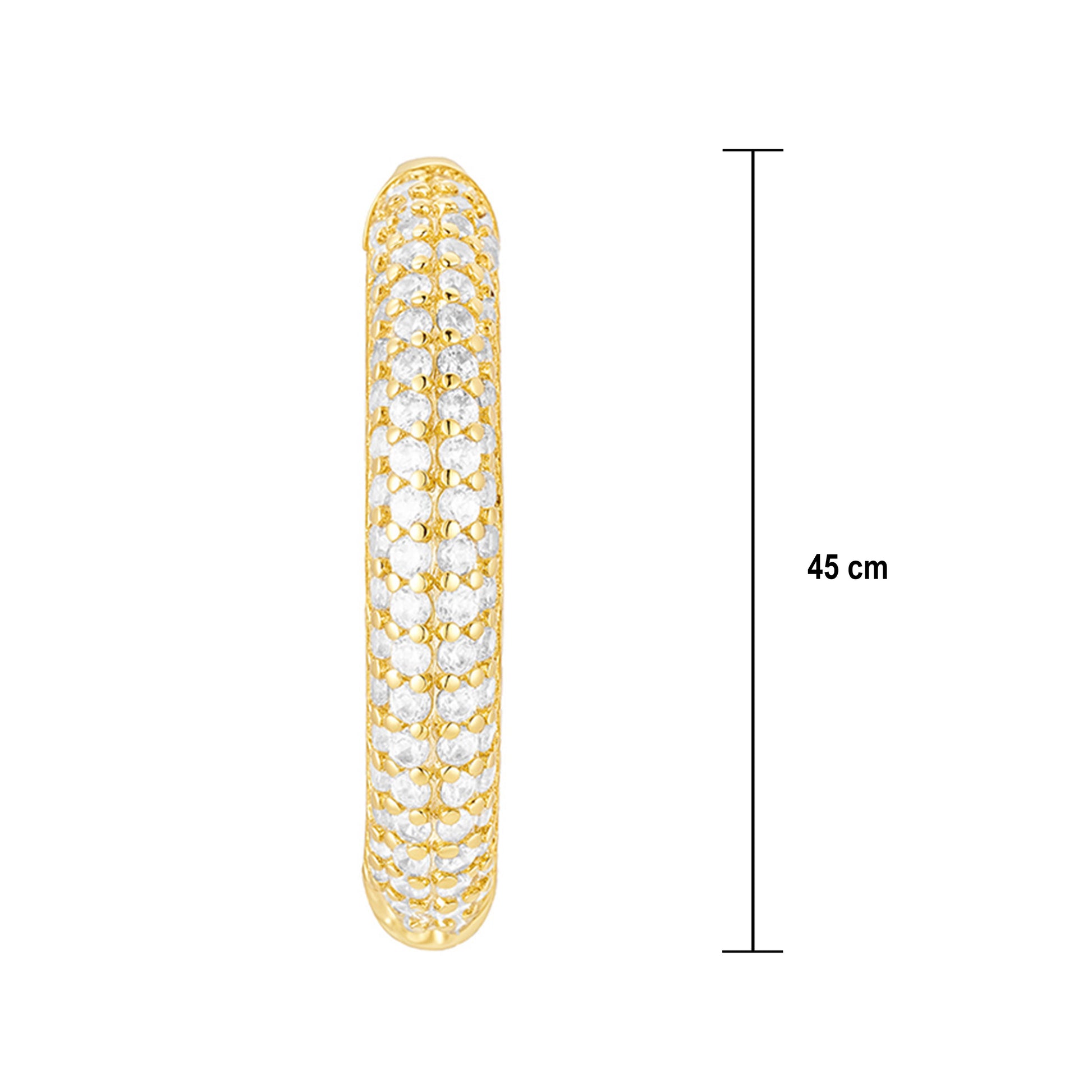 Piercing Dorado en Punta con Circonias