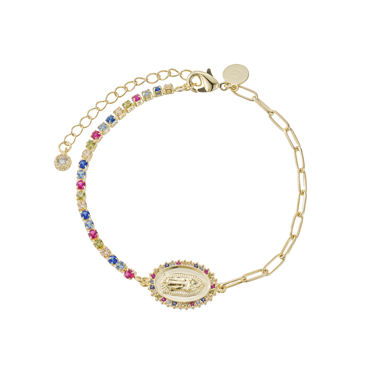 Pulsera la Guadalupana con Circonias