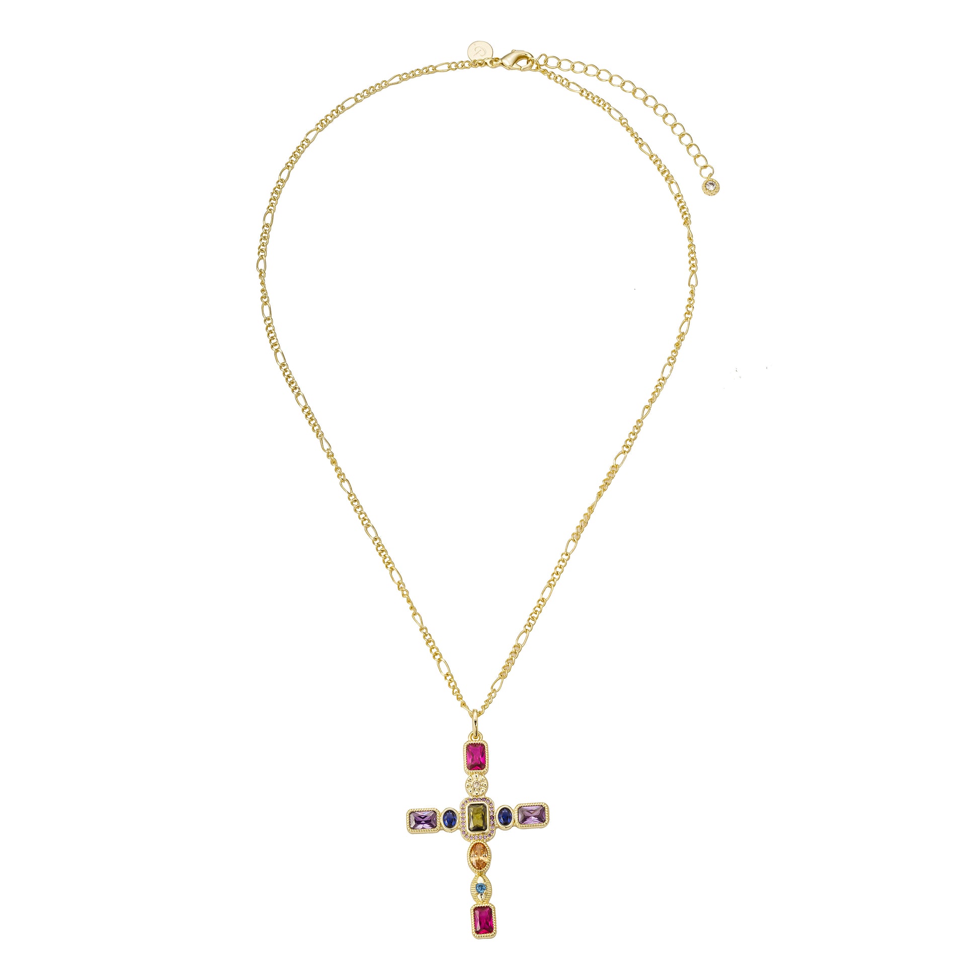 Collar Cruz con Circonias