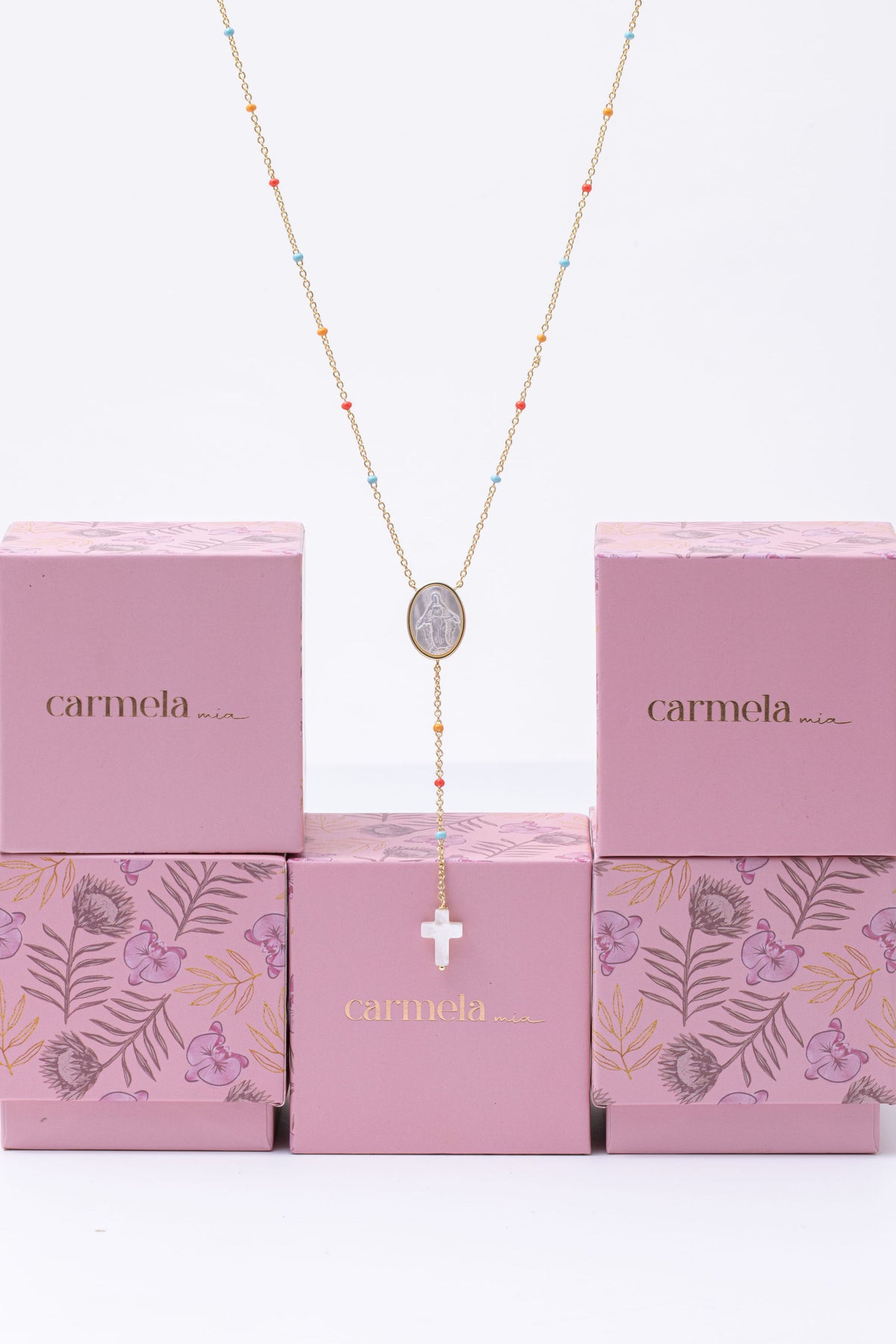 Collar Escapulario Madre Perla