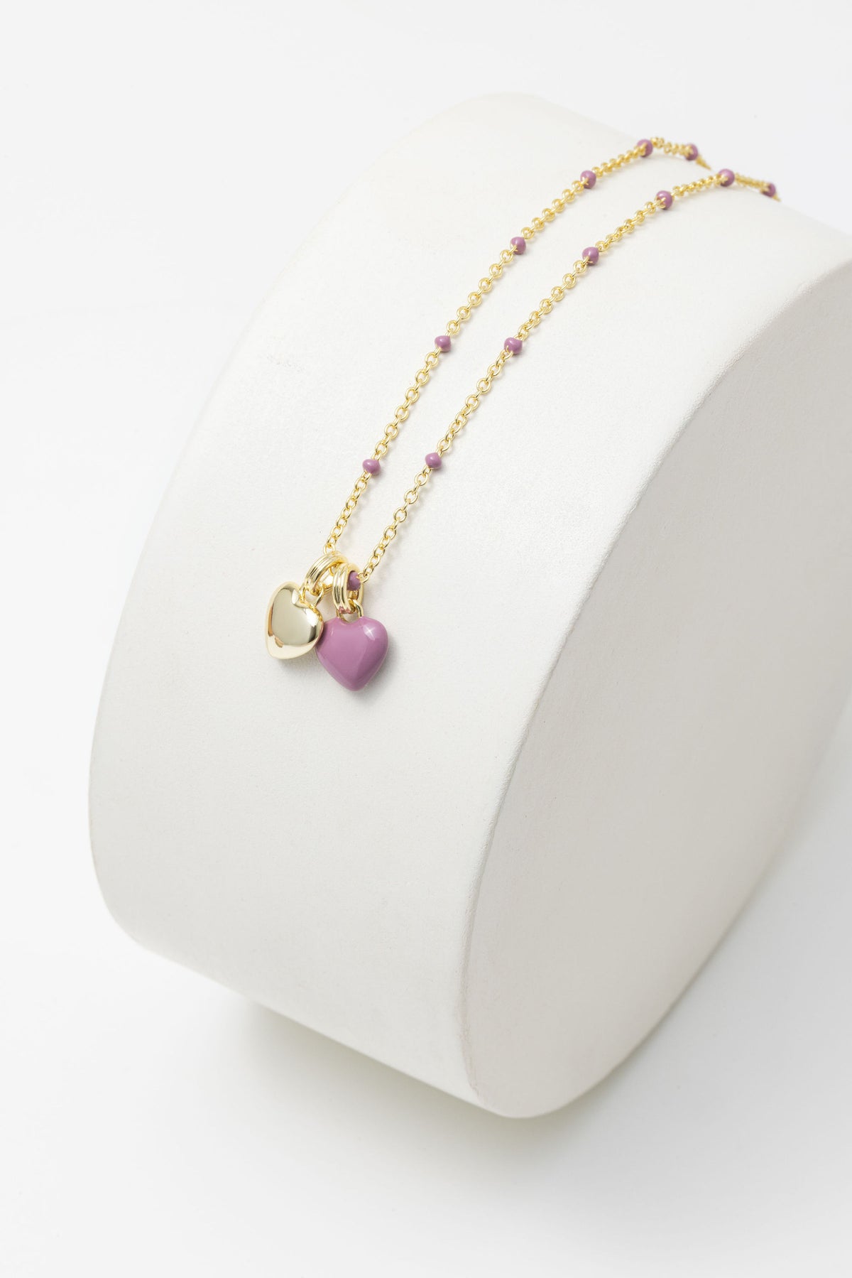 Collar de Corazones Dorado