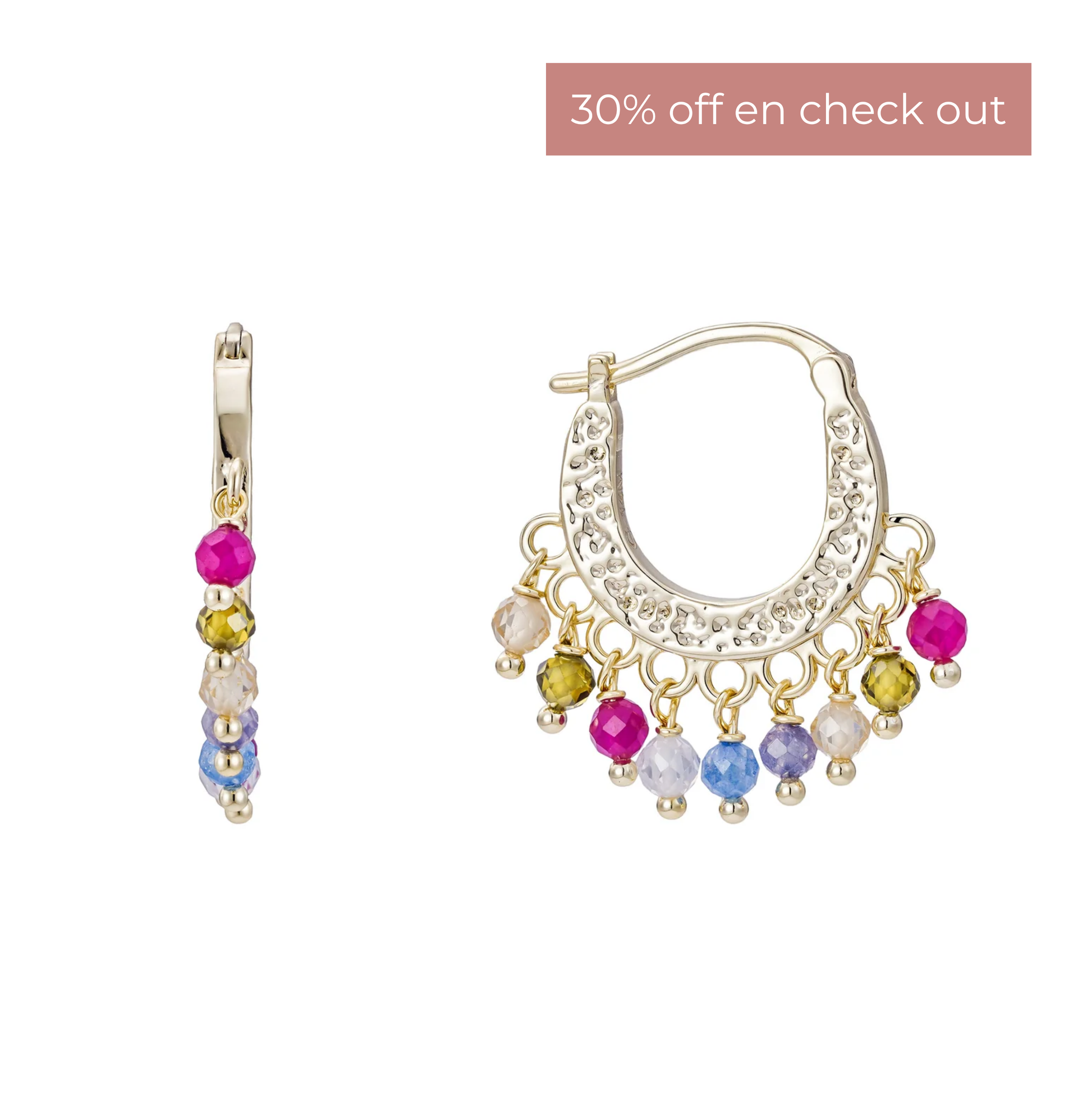 Aretes Candelabro Multicolor