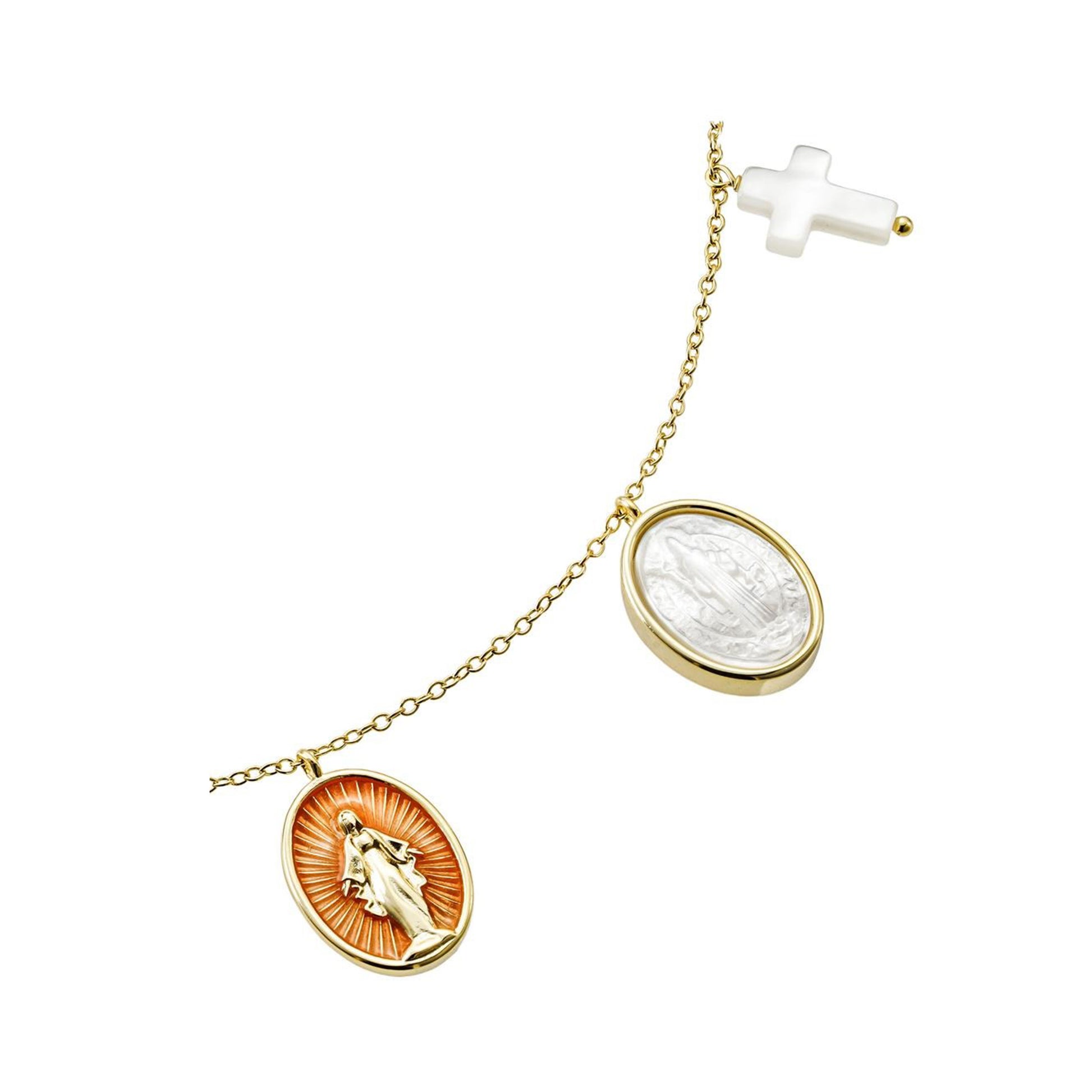 Collar Virgenes en Madre Perla