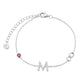 Pulsera Infinito con Letra M y Circonia