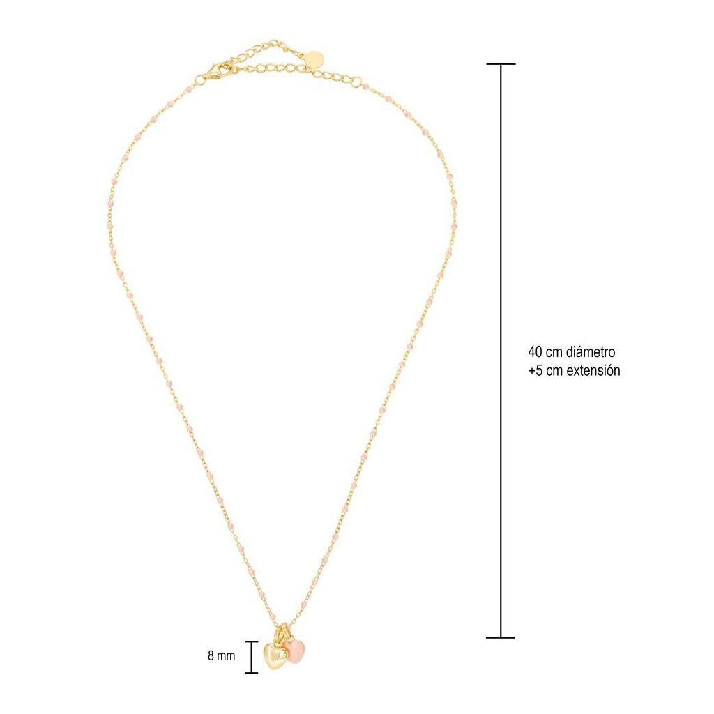 Collar de Corazones Rosa