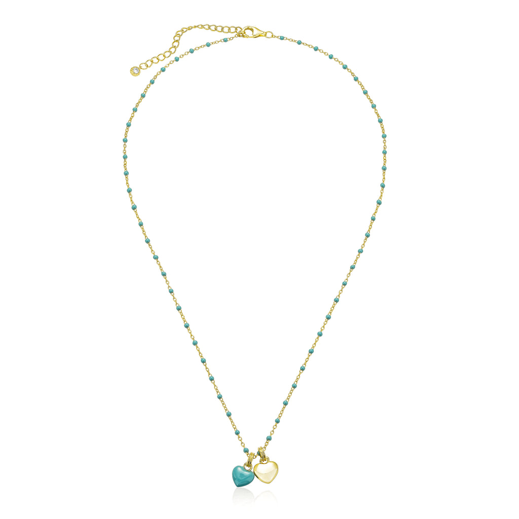 Collar de Corazones Azúl