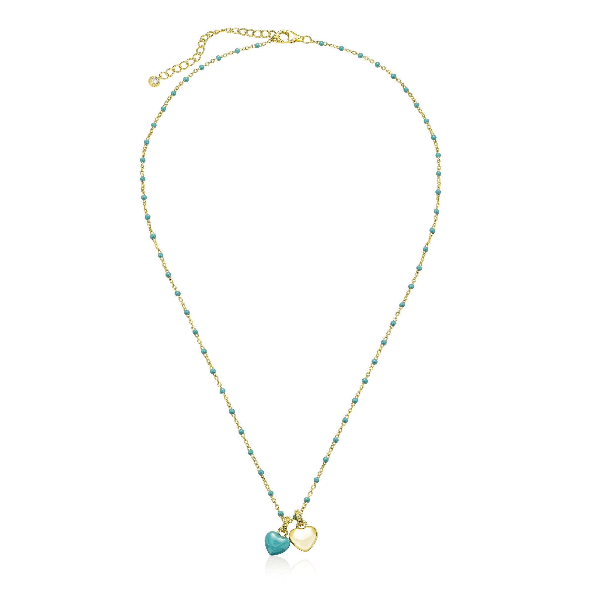 Collar de Corazones Azúl