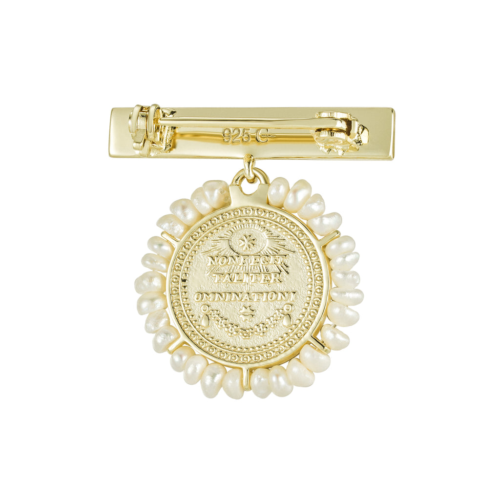 Pin de Bebé Virgen de Guadalupe con Perlas