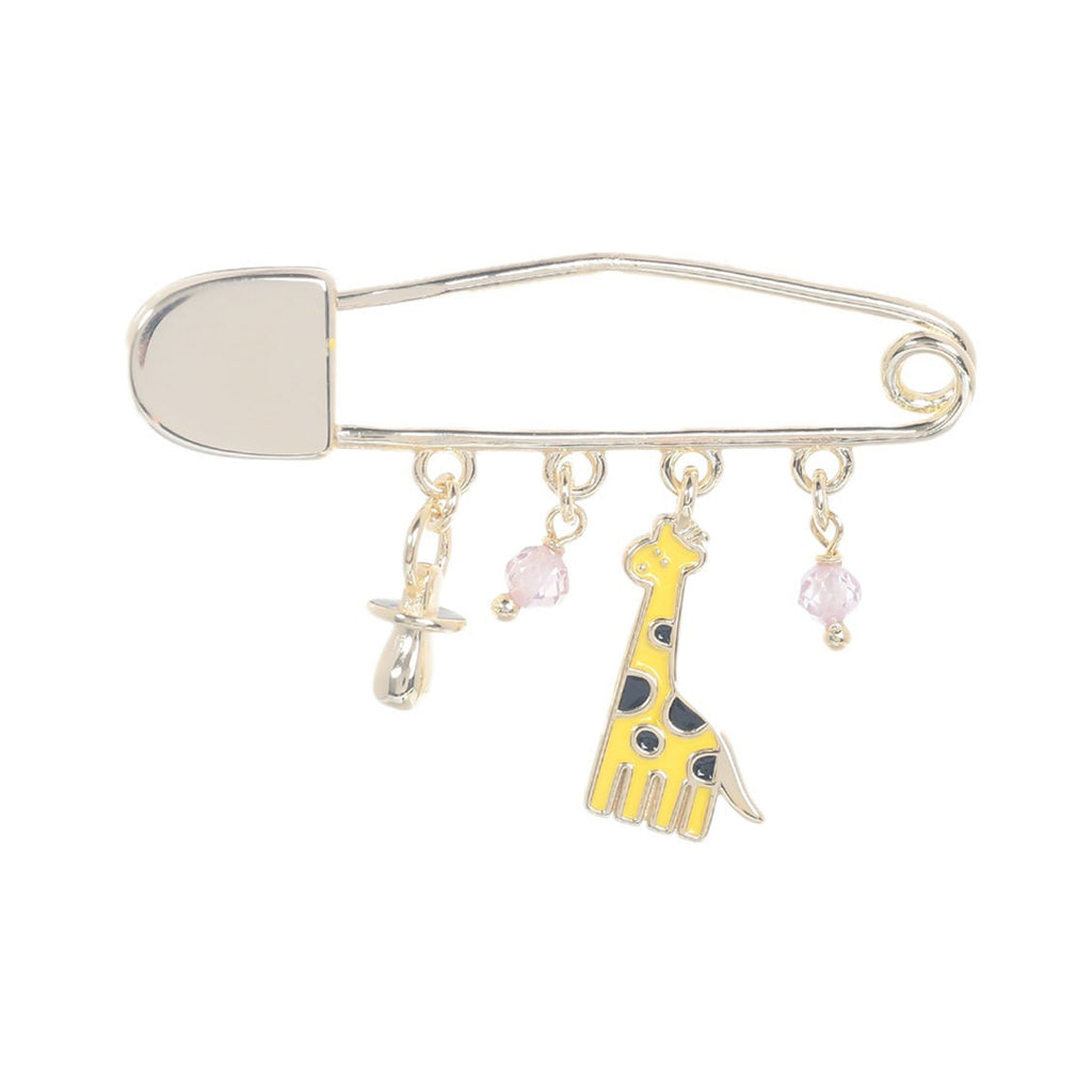 Pin de Bebe con Chupón y Jirafa