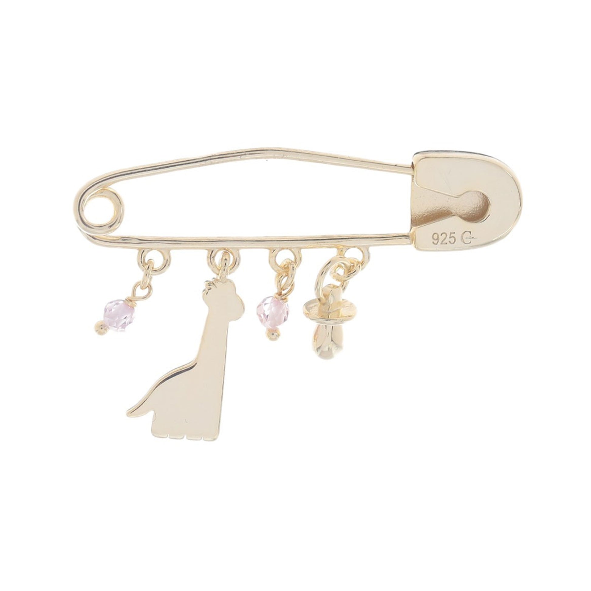 Pin de Bebe con Chupón y Jirafa