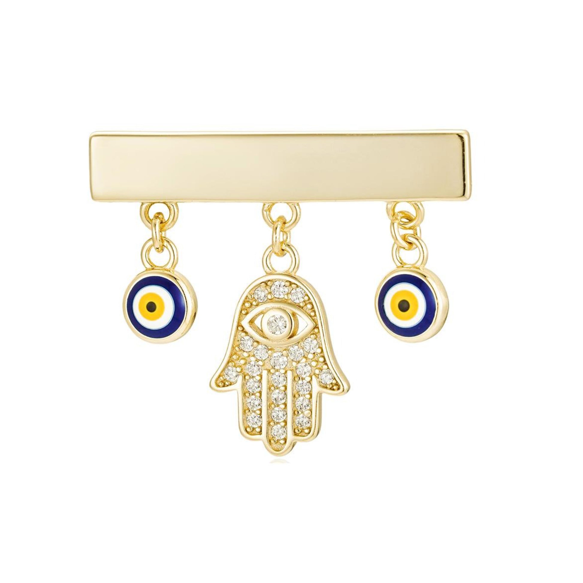 Pin de Bebé Mano de Fátima y Ojo Turco