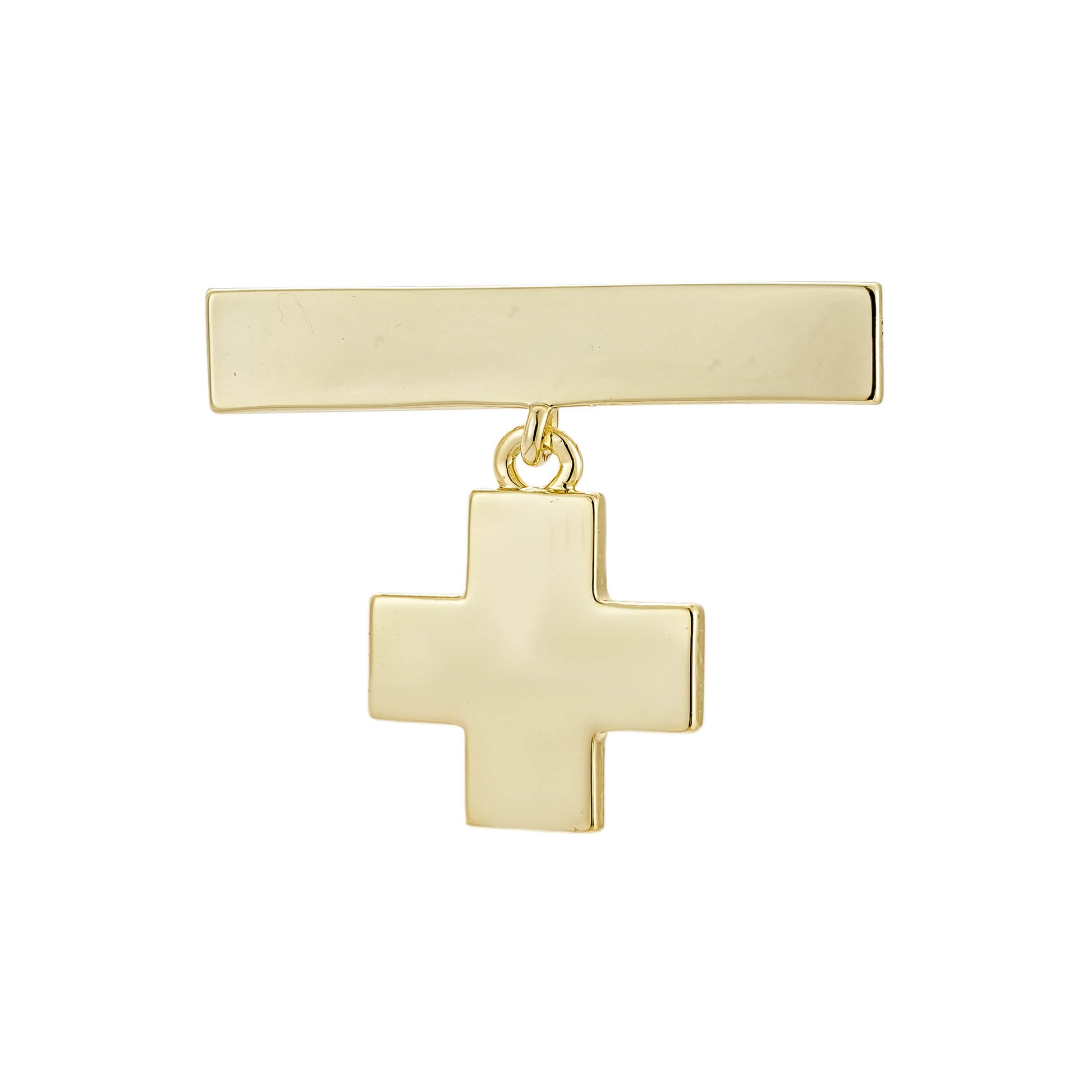 Pin de Bebé con Cruz Dorada