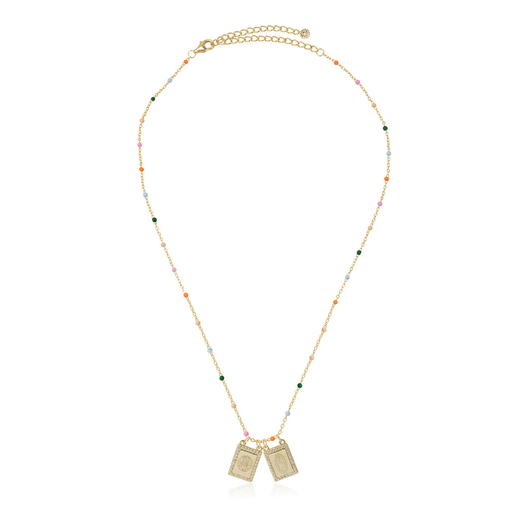 Escapulario San Benito y Virgen de Guadalupe