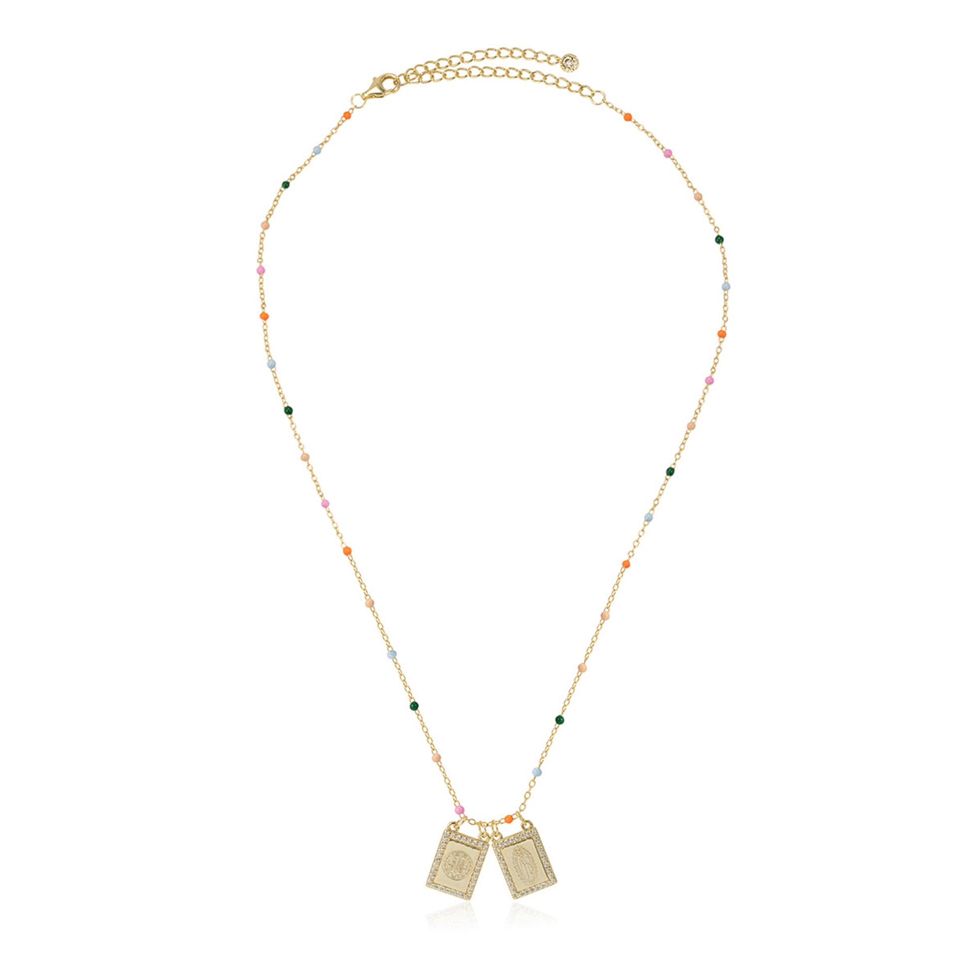 Escapulario San Benito y Virgen de Guadalupe