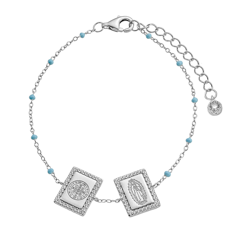 Pulsera San Benito y Virgen María