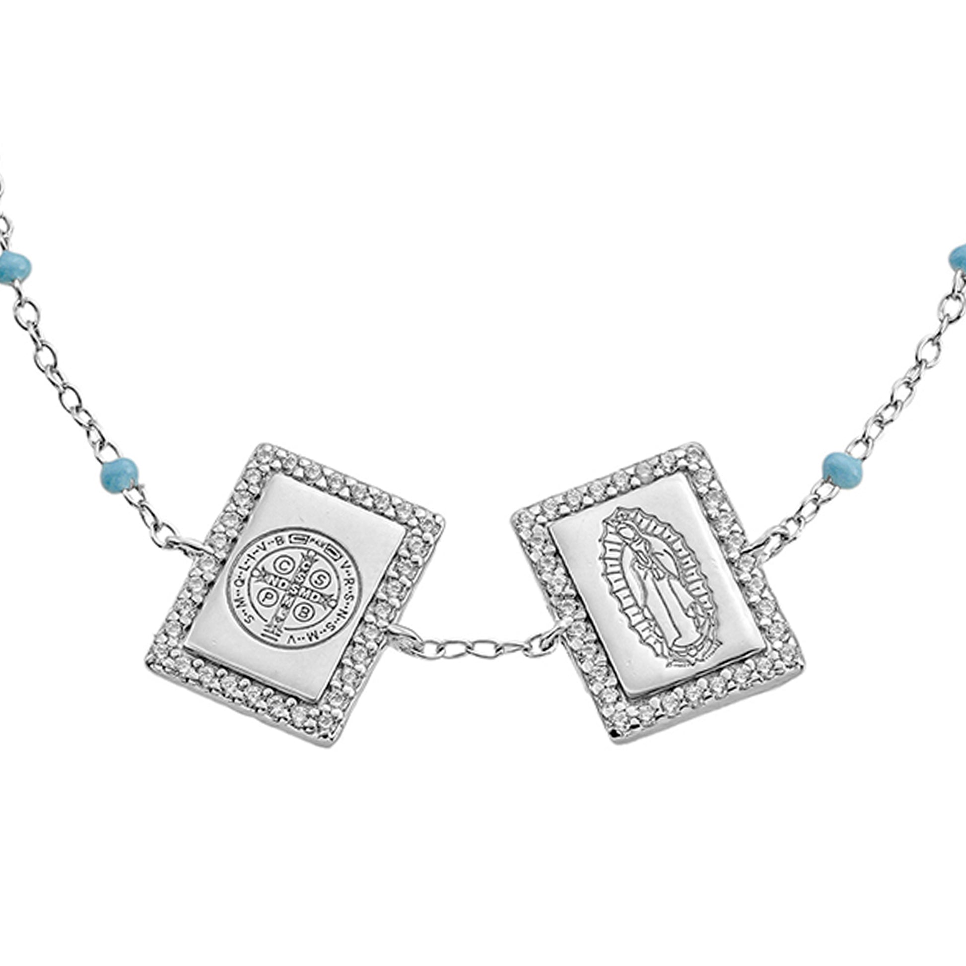 Pulsera San Benito y Virgen María