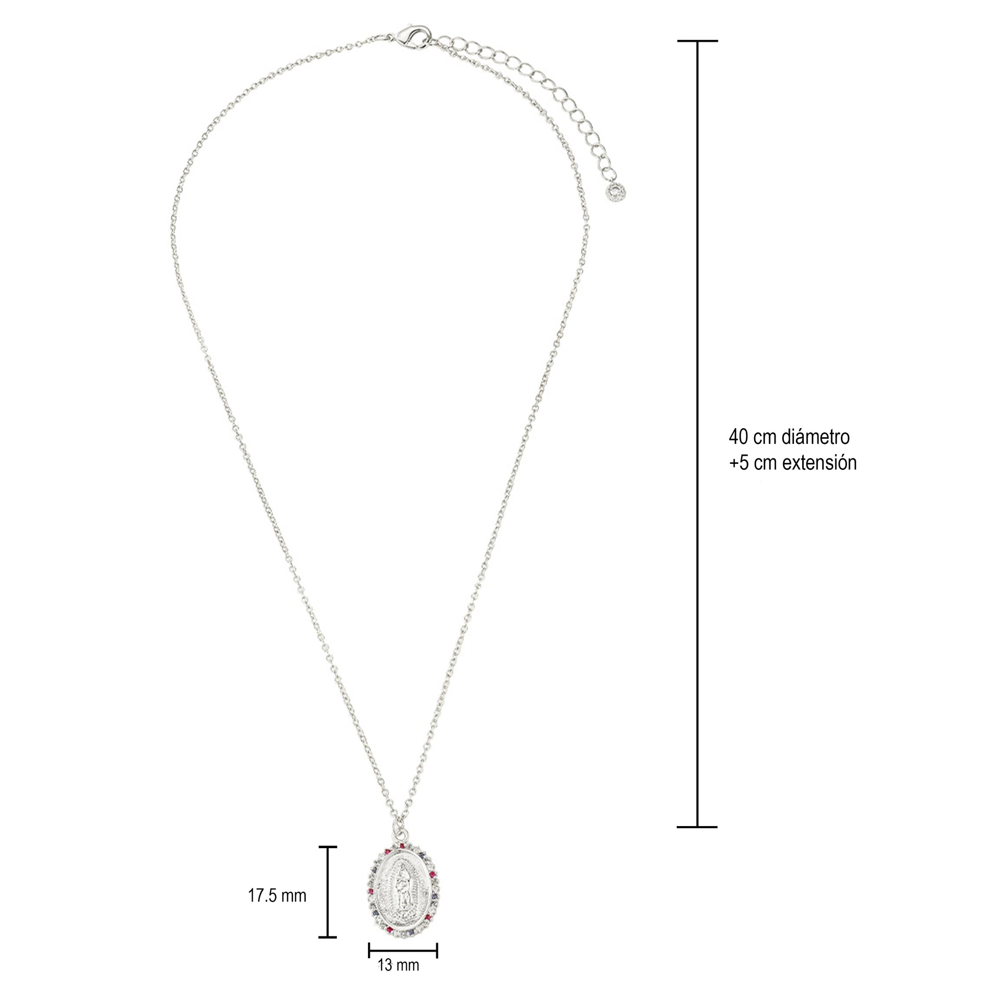 Collar Virgen de Guadalupe Dorado