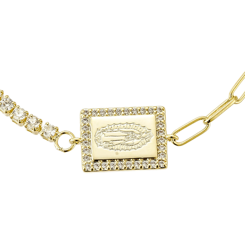 Pulsera Dorada Virgen de Guadalupe