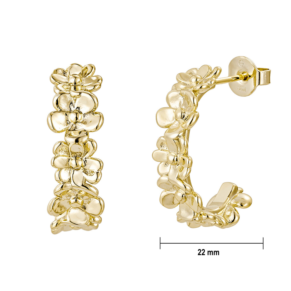 Aretes con Motivo Floral