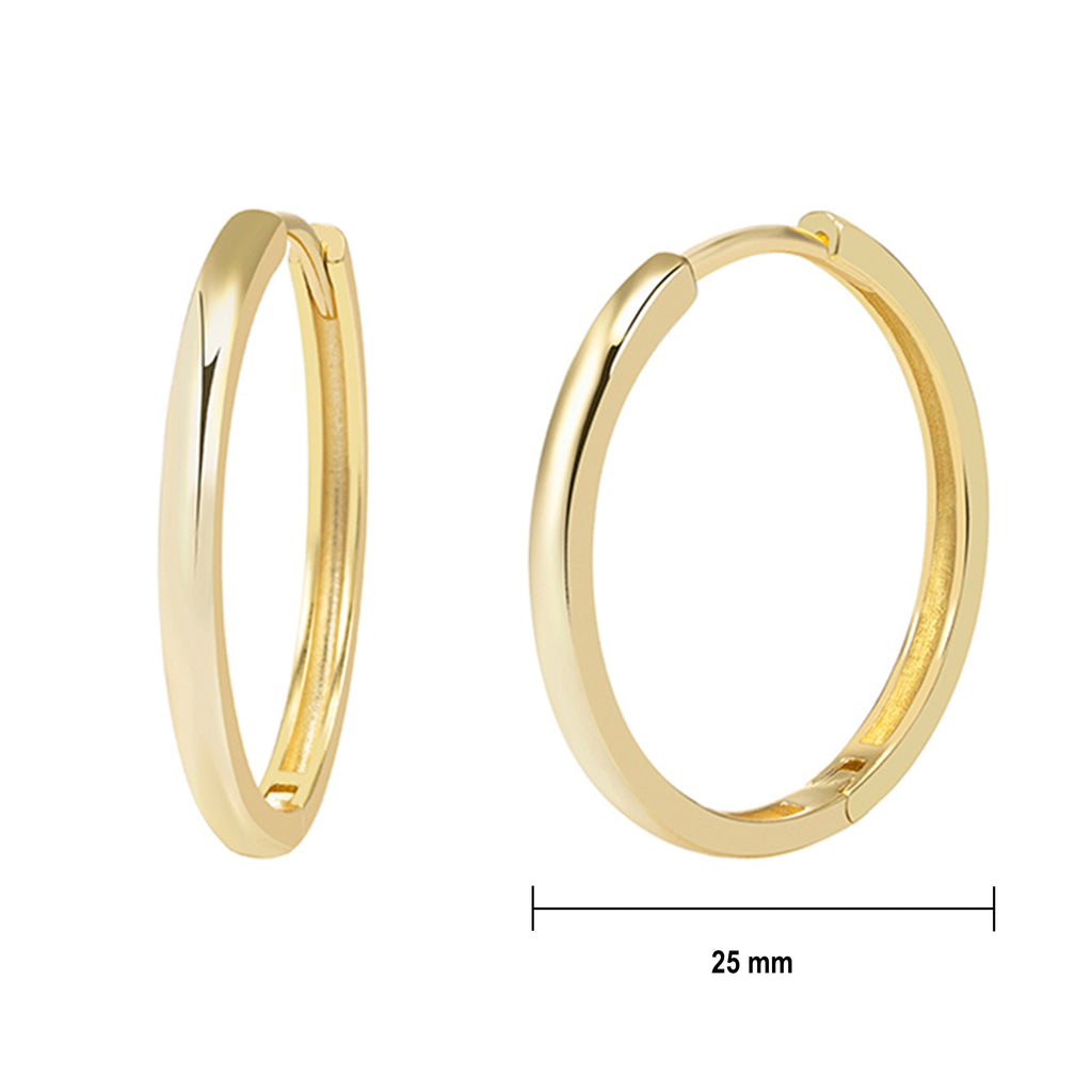 Arracadas Doradas Circulares