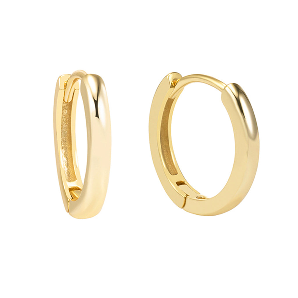 Arracadas Doradas Circulares