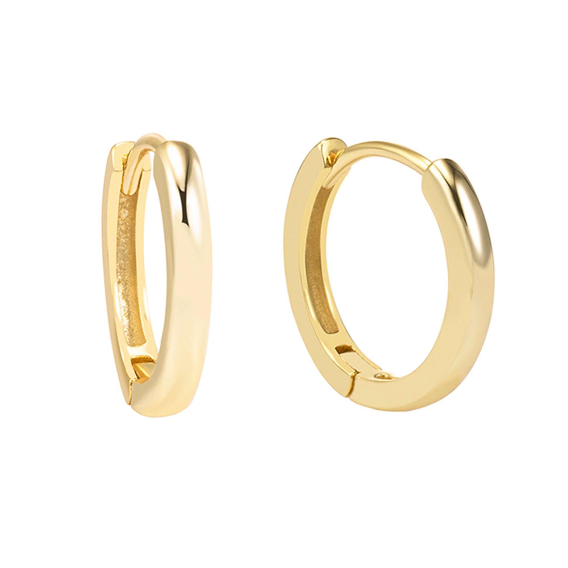 Arracadas Doradas Circulares