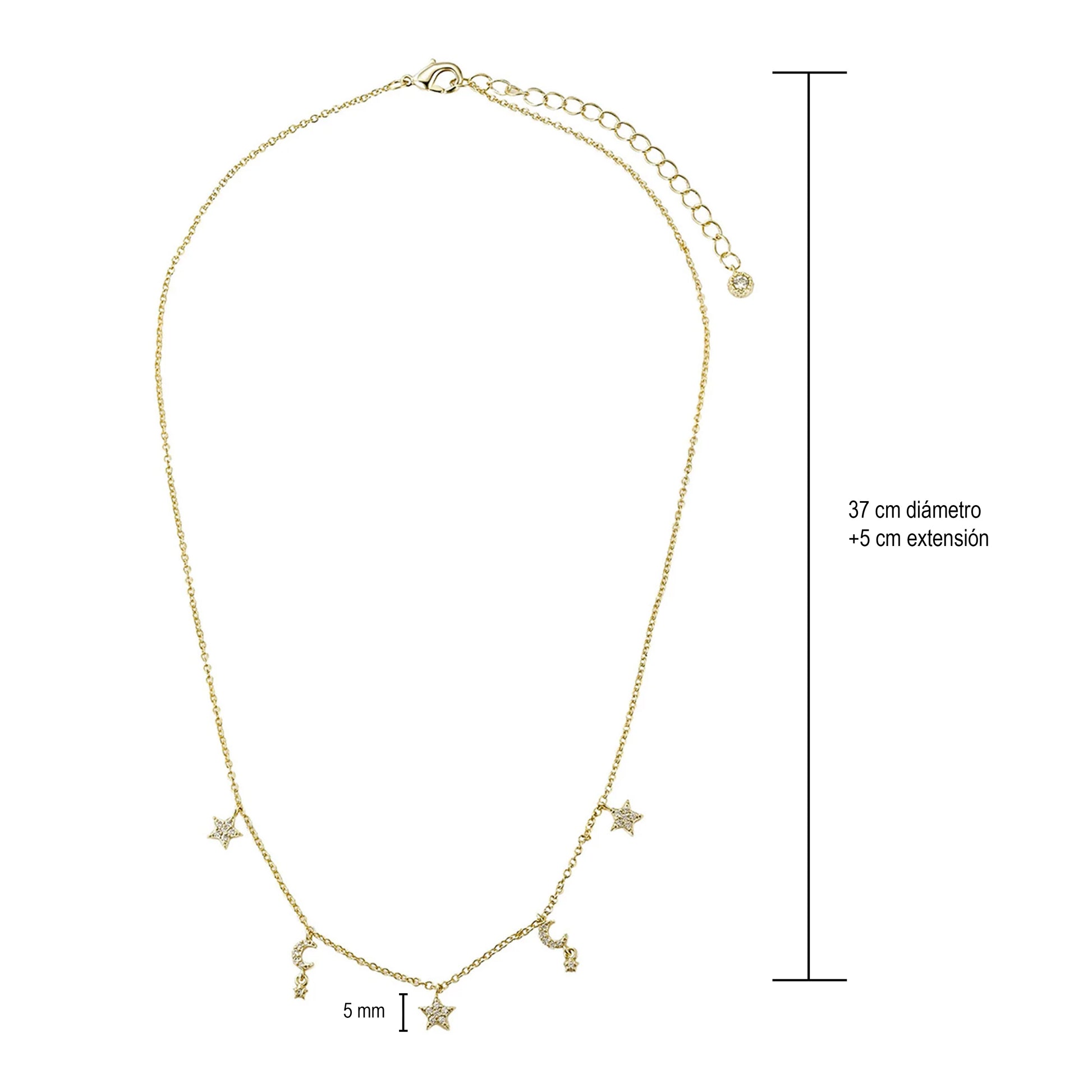 Collar de Estrella y Luna