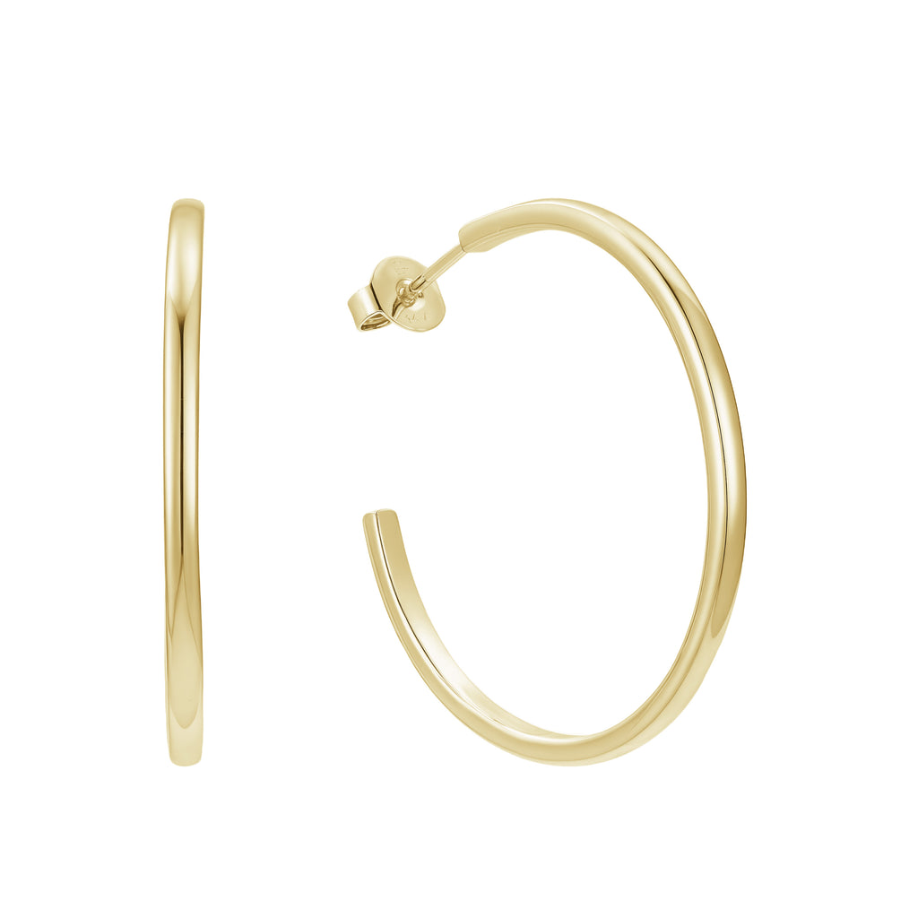 Aretes Argolla Dorados Atemporales