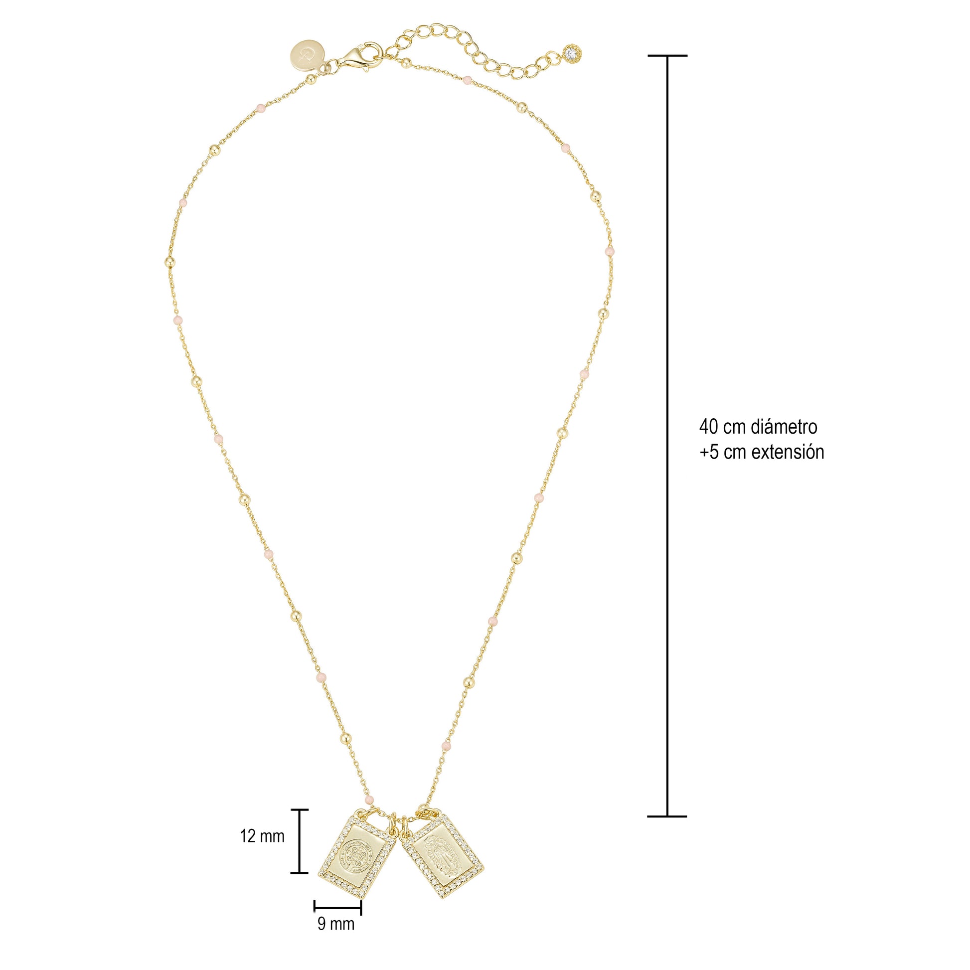 Escapulario San Benito y Virgen de Guadalupe