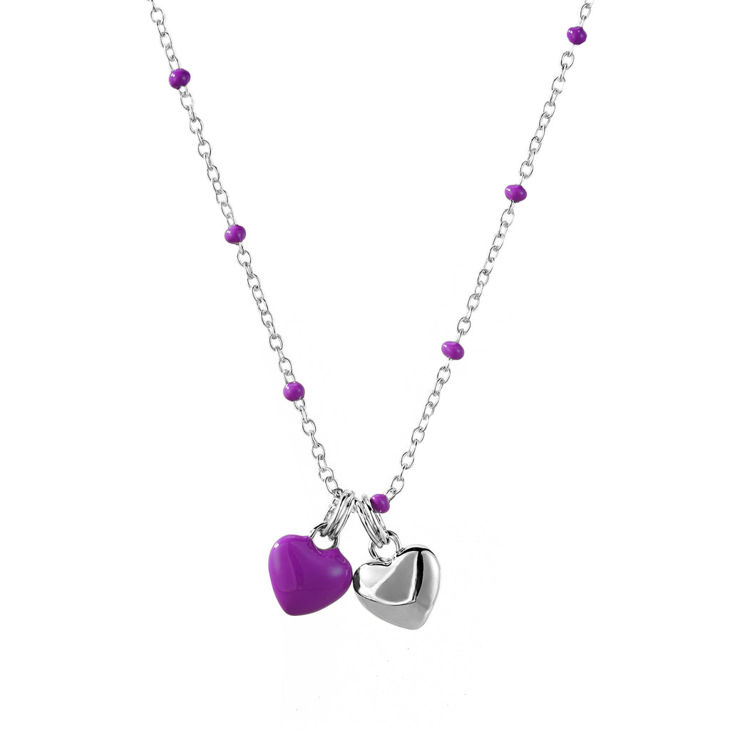 Collar de Corazones Rosa