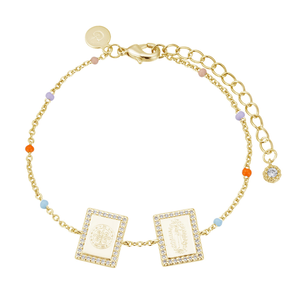 Pulsera San Benito y Virgen María