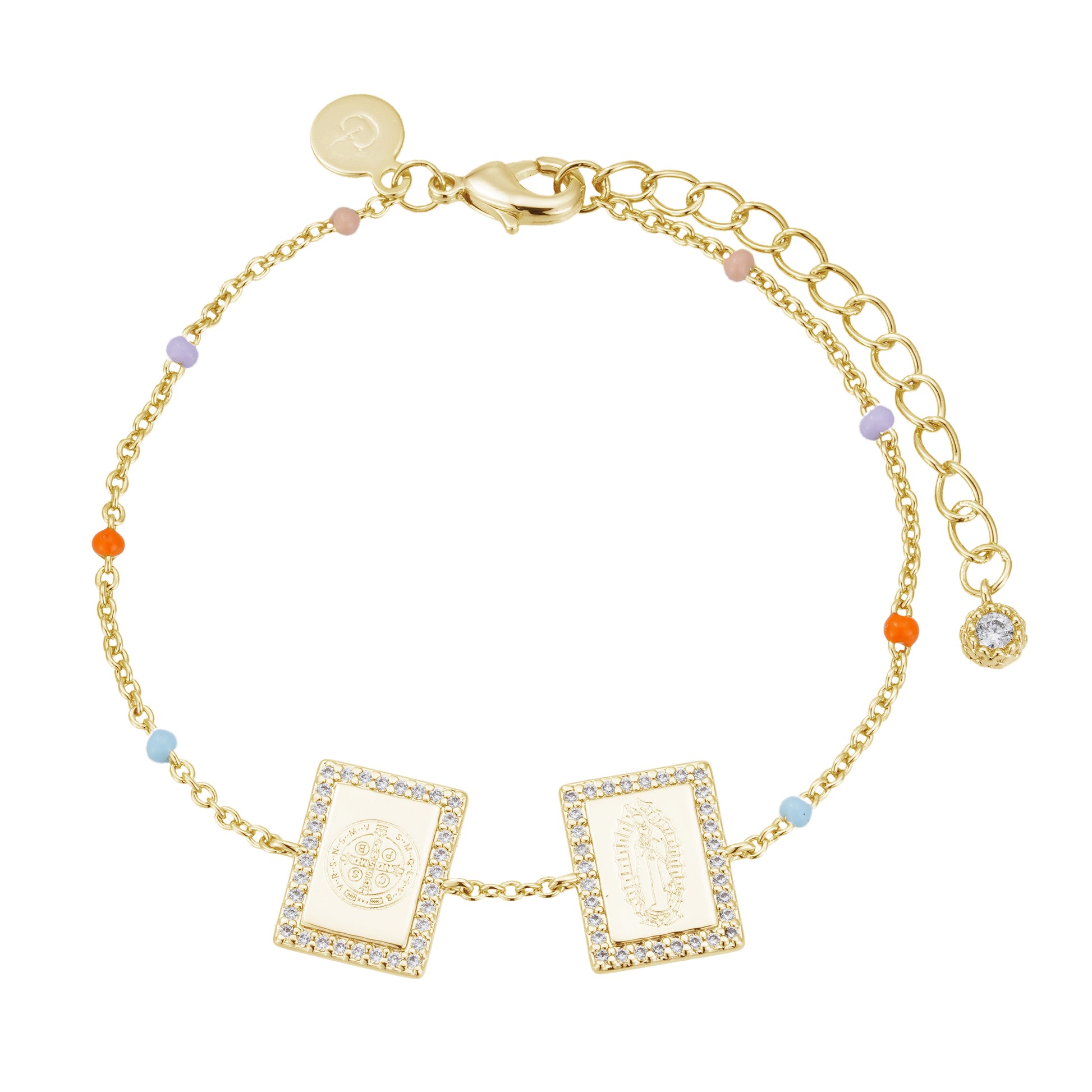 Pulsera San Benito y Virgen María