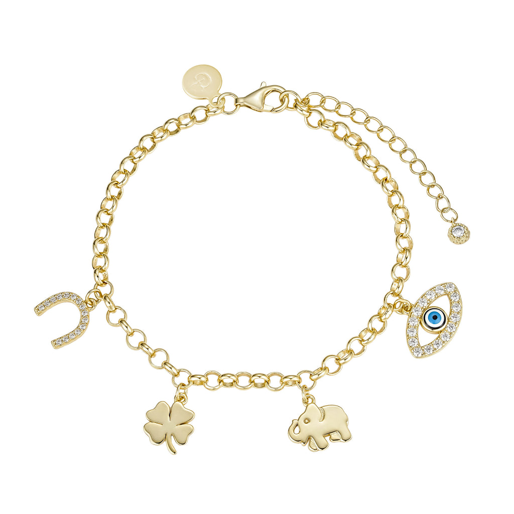 Pulsera con símbolos de protección