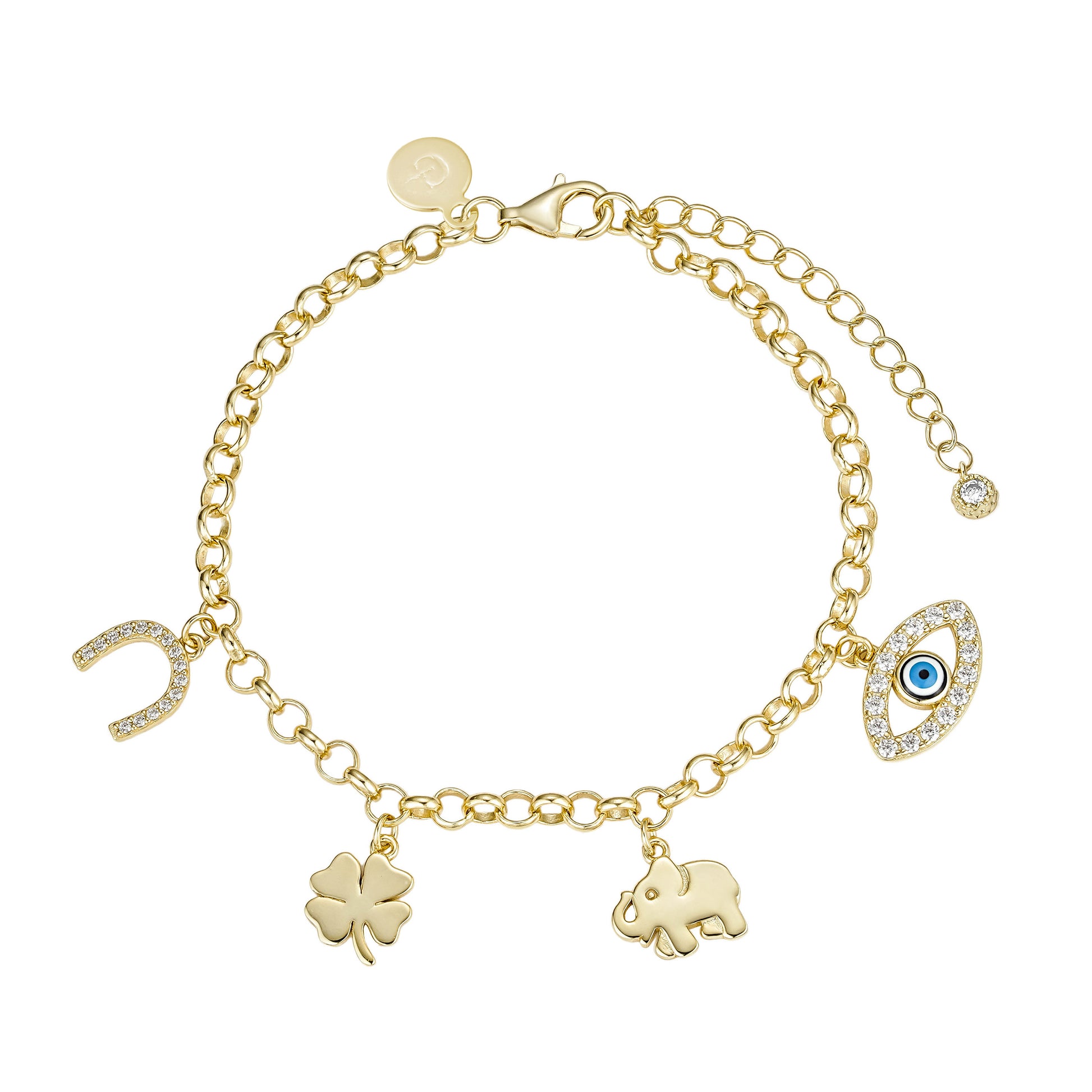 Pulsera con símbolos de protección