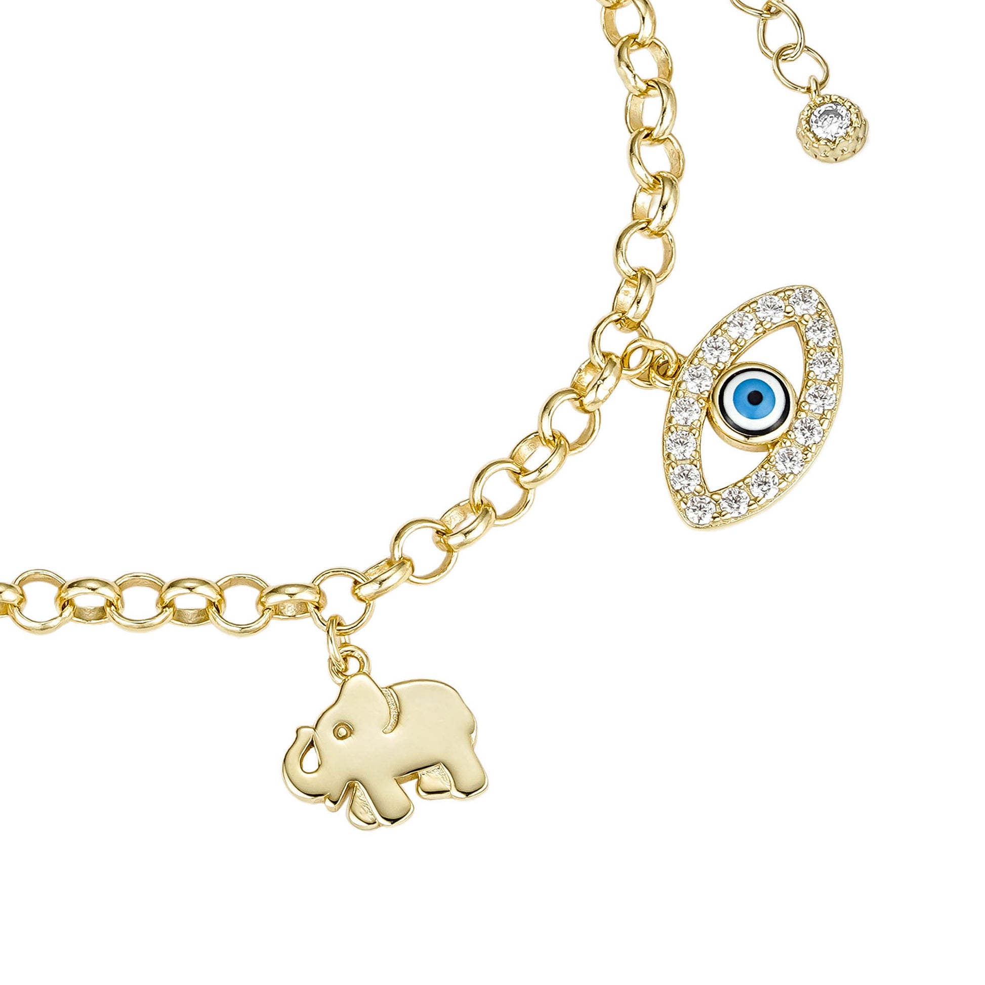 Pulsera con símbolos de protección