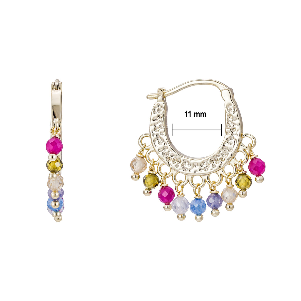 Aretes Candelabro Multicolor