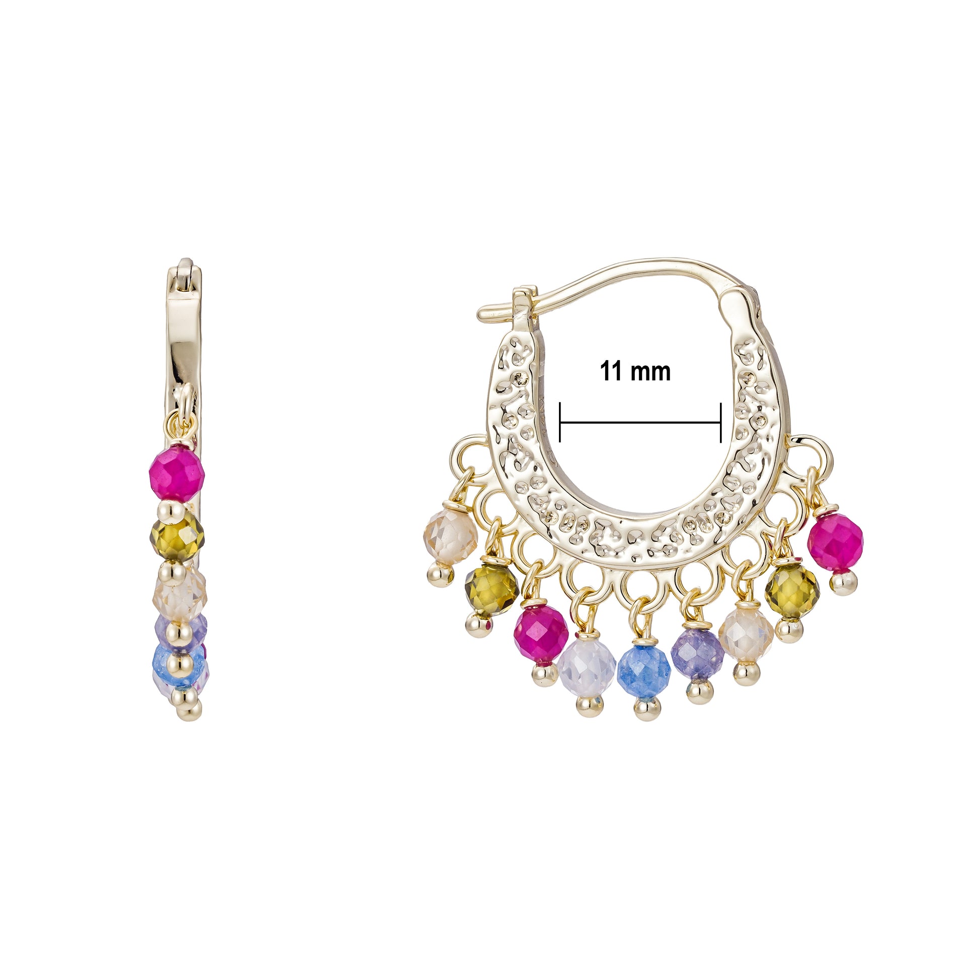 Aretes Candelabro Multicolor