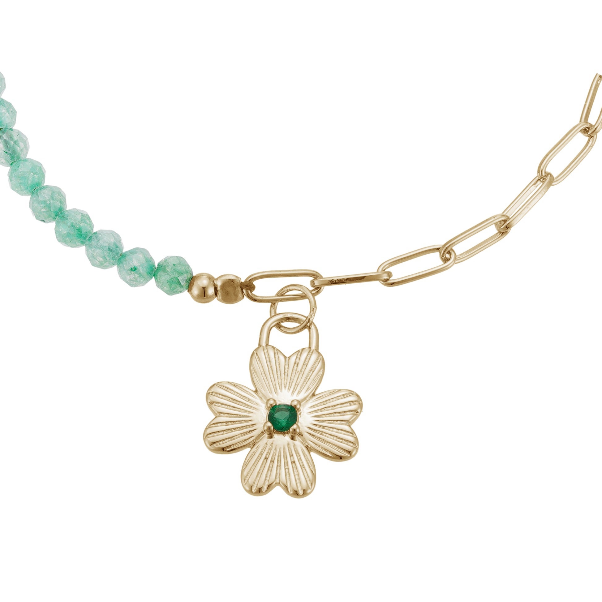 Pulsera Flor Verde
