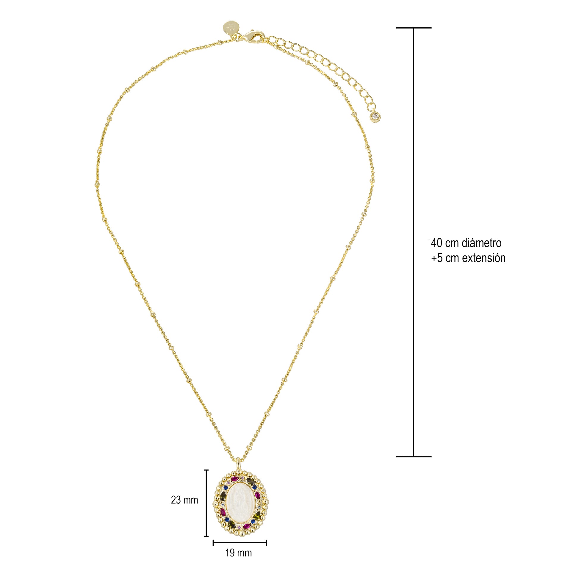 Collar Virgen de Guadalupe