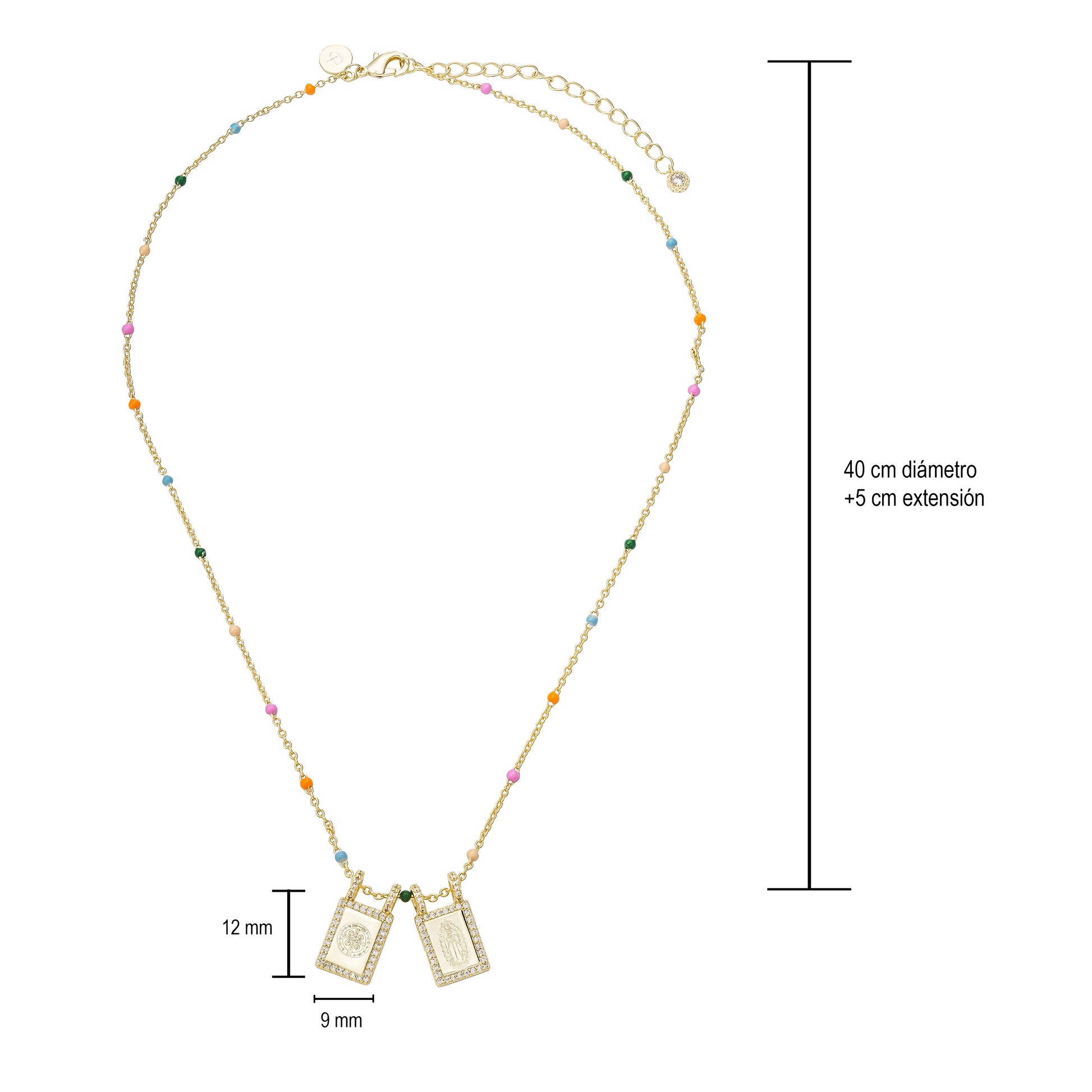 Collar Escapulario Virgen de Guadalupe