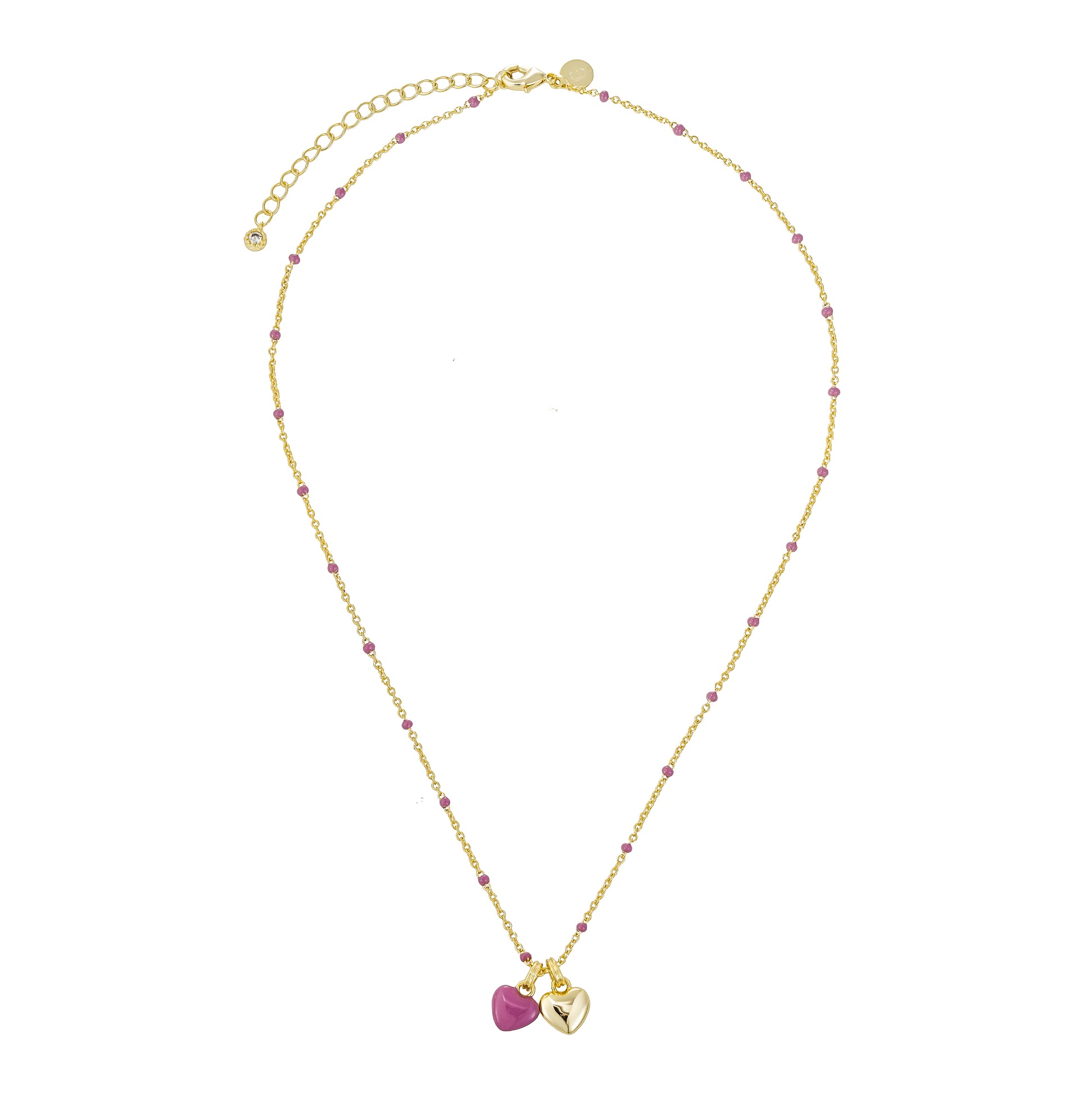 Collar de Corazones Dorado